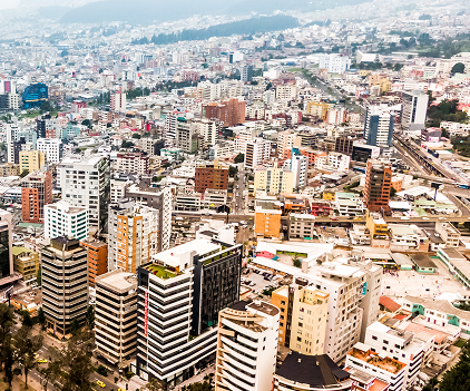 Ciudad de Seoul, Corea del Sur, desde una perspectiva aérea.
